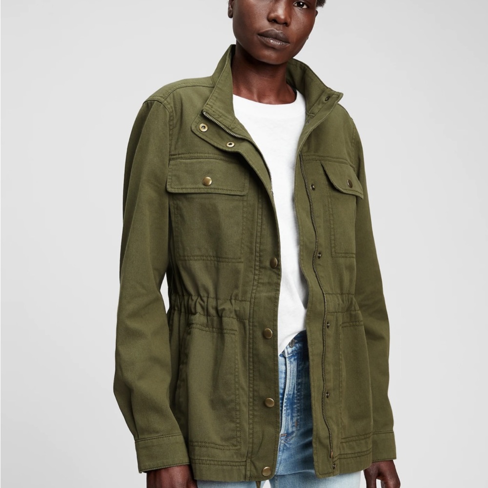 GAP GREEN UTILITY JACKET